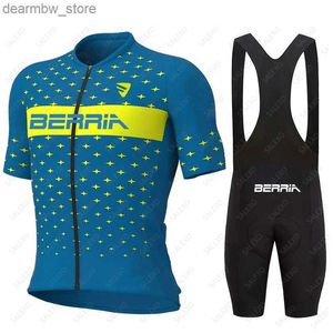 Cycling Jersey Sets Berria Summer Cycling Jersey Set Men Nieuwe Breathab Mtb Cycling Clothing Mountain Bike Wear Cleren Maillot Ropa Ciclismo HOMBRE L48