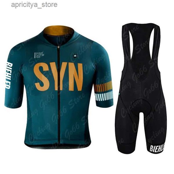 Jersey à cyclisme met Biehr Cycling Jersey Pro Team 7 jours par semaine Cycling Jersey Men Femmes Anti-UV UVB Jersey de vélo sec rapide Breathab Cool Dry Syn L48