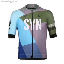 Biehr SYN 2024 hommes été court Seve vêtements de cyclisme vtt Maillot Ropa Ciclismo Bicyc Wear Breathab Cycling Jersey Set Q231107