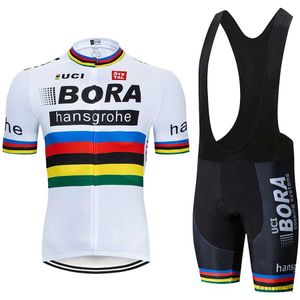 Ensembles de maillots de cyclisme Vélo Vêtements de cyclisme Vêtements d'été 2023 UCI BORA Maillot professionnel Maillot d'équipe Shorts Homme Vélo de route Uniforme Pro Sports Set 3M411