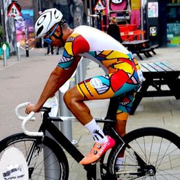Wielertrui sets chaise mannen schaatspak uci sportkleding triatlon pakken zomer fietskleding racefiets jumpsuit ropa de ciclismo mtb team kit 230701