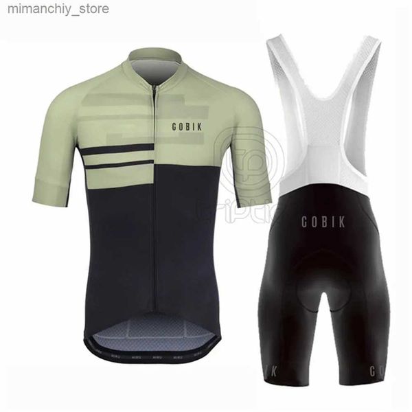 Conjuntos de jersey de ciclismo Cobik Ciclismo Hombres Equipo Uniforme de bicicleta Verano Ciclismo Jersey Secado rápido MTB Camisa de ciclismo Maillot Ropa Ciclismo Conjunto de ciclismo Q231107