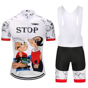 Cycling Jersey Sets Crossrider 2023 Cartoon Korte MTB kleding Kleding Kleding Ademboute Men Bib Set Gel Maillot Culotte Sports Pak 230823