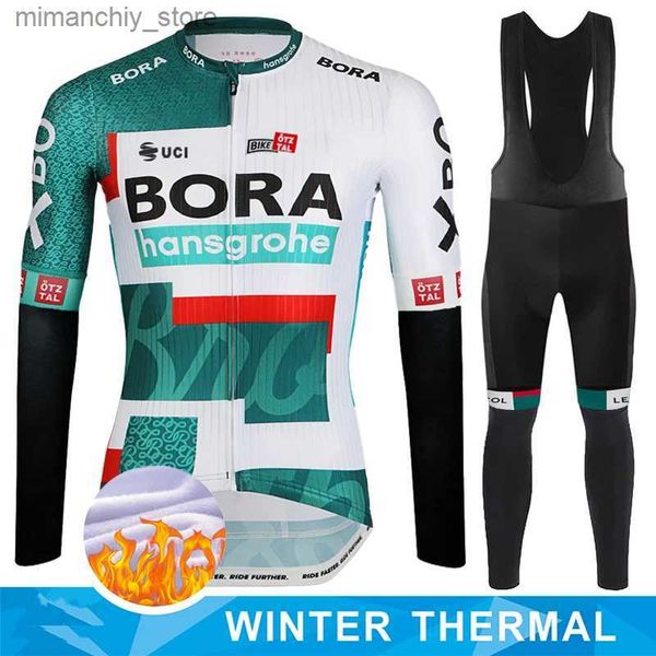 Ensembles de maillots de cyclisme Maillot de cyclisme 2024 Vêtements Homme Hommes UCI BORA Uniforme de vélo de route VTT Ma Costume pour hommes Pantalon Bicyc Ensemble Maillots Vêtements de sport Q231107