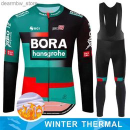 Cycling Jersey Sets Cycling Bib MTB MA Kleding Professionele shirt Jersey UCI Bora 2024 Mens Outfit Set Pants Gel Uniform Man Laser Cut Sports L48