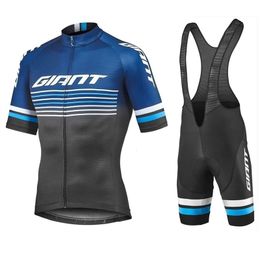 Ensembles de maillots de cyclisme ensemble de maillots de cyclisme GIANT respirant vêtements de vélo de montagne pour hommes à manches courtes sport kit de cyclisme vélo chemise shorts 230625