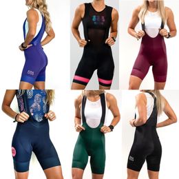 Conjuntos de camisetas de ciclismo Pantalones cortos de ciclismo para mujer Pantalones cortos con tirantes de bicicleta Verano Bicicleta Culotte Bretelle Ciclismo Lycra Pant Medias Gel Pad Pantalón Pantalón Bermudas 230619