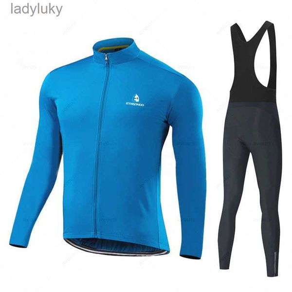 Etxeondo Pro automne équipe cyclisme maillot 19D bavoir ensemble vtt uniforme vélo vêtements séchage rapide vélo vêtements hommes manches longues WearL240108