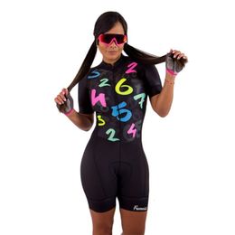 Jersey en ciclismo Conjunta frenesi femenina del equipo pro triatlón de ciclismo montura de manga corta tri set bicicleta ciclismo medias 230814