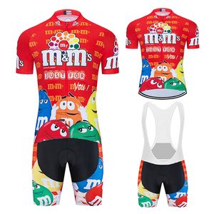 Ensembles de maillots de cyclisme Maillot de cyclisme de dessin animé drôle unisexe été vtt course vêtements de cyclisme à manches courtes Ropa Ciclismo uniforme de vélo d'équitation en plein air 230925