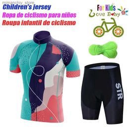 Jersey de ciclismo Conjuntos de alta calidad 2022 Kids Cycling Clothing Summer Kids Jersey Jersey Ciclismo Corto de ropa SEVE MTB Ciclismo para niños