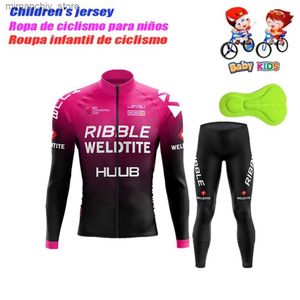 Ensembles de maillots de cyclisme Haute qualité enfants vêtements de cyclisme filles été enfants Jersey ensemble vélo longue Seve vêtements costume vtt enfants vêtements de cyclisme garçon Q231107