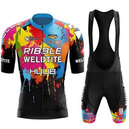 Wielerkleding sets HUUB korte mouw heren anti-UV fiets pro team zomerkleding 230130