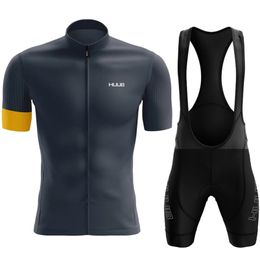 Maillots de cyclisme Ensembles HUUB Team Ensemble à manches courtes Cuissards Ropa Ciclismo Vêtements de vélo VTT Uniforme de vélo Vêtements pour hommes 220922