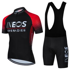 Conjuntos de jersey de ciclismo INEOS Grenadier Conjunto de jersey de ciclismo Hombres Ropa de ciclismo Camisas de bicicleta de carretera Traje de bicicleta Bib Shorts MTB Ropa Ciclismo Maillot 230715