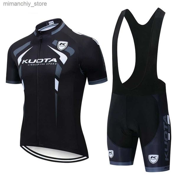 Conjuntos de jersey de ciclismo KUOTA Ropa de ciclismo 2023 Ropa de ciclismo para hombres Bicyc Ropa Ciclismo Hombre Conjuntos MTB Maillot Bicyc Verano Bicicleta de carretera Triatlón Q231107