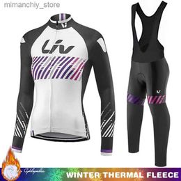 LIV Heren Mtb Fietsbroeken Kleding Man Jersey Ciclismo Hombre 2023 Uniform Pak Thermische ontlasting voor Bicyc Winterfietsen Q231107