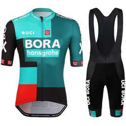 Wielertruisets Heren Fietspak Kostuum Fiets Man UCI BORA Fietsen Shorts Kleding Zomer Mtb Sportkleding Bib Uniformen Herensets Team 230830