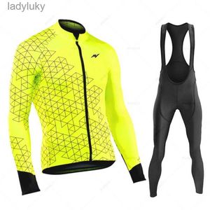 Wielertrui Sets Morvelo 2023 Herfst Wielertrui Sets Lange Mouwen Fietskleding MTB Maillot Ropa Ciclismo Mountainbike Uniform KoersbroekL240108