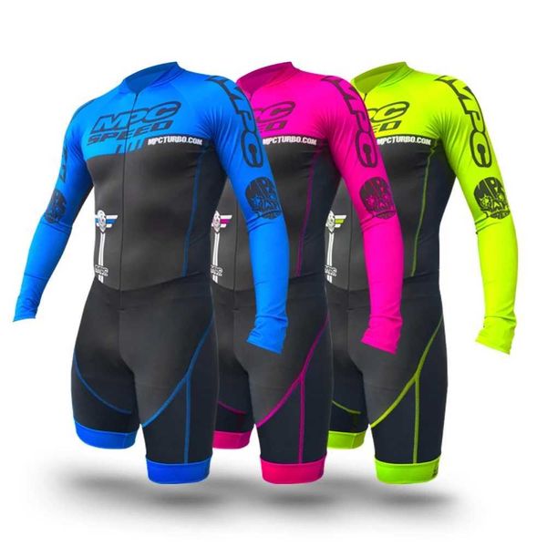 Ensembles de maillots de cyclisme Mpc Racing Suit Speed Inline Roller Skate Skinsuit Patinage rapide Triathlon Skinsuit Compétition Suit Bike Sport Run Jumpsuit J230422