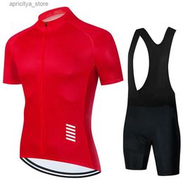 Jersey cycliste définit le nouveau maillot d'été 2023 set court seve ropa ciclismo hombre vêtements cyclistes triathlon de bib short costume vélo uniforme Maillot l48