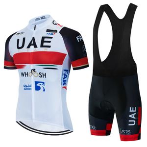 Cycling Jersey stelt een nieuwe fietsset 2023 UAE Cycling Jersey Bike Shorts 19D Pants Team Ropa Ciclismo Maillot Bicycle Clothing Uniform P230519