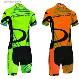Jersey de cyclisme ensemble Nouveau maillot de cyclisme vert fluor orbea orque de vélos en maillot de vélo sèche pour hommes