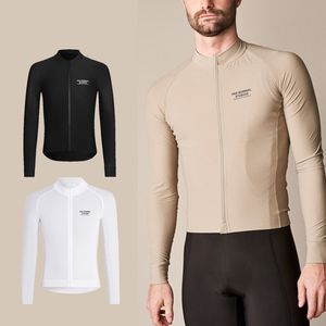 Ensembles de maillots de cyclisme Pas Normal Studios Printemps Automne Ensemble à manches longues PNS Vêtements de vélo VTT Pantalon à bretelles Kit Ropa Ciclismo 230330