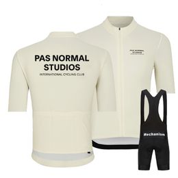 Fietsshirt Sets PNS Ciclismo Zomershirt met korte mouwen PAS NORMAL STUDIOS Fietskleding Ademend Maillot Ciclismo Hombre Set 230306