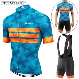 Cycling Jersey Sets Ensemble de maillot de cyclisme professionnel hommes ensemble de cyclisme vêtements de vélo de Sport de plein air femmes Breathab Anti-UV vtt vêtements de vélo Kit de costume Q231107