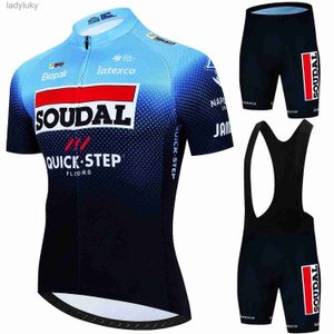 Ensembles de maillots de cyclisme QUICK STEP vêtements de cyclisme vêtements hommes ensembles été 2024 VTT maillot uniforme hommes ensemble vtt Tricuta homme hommes route ShortsL240108