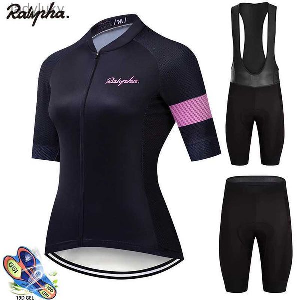 Raphaful cyclisme équipe Jersey vélo costume avec ensemble short et haut Ropa Ciclismo vtt été vélo femmes cyclisme Maillot extérieur vêtements L240108