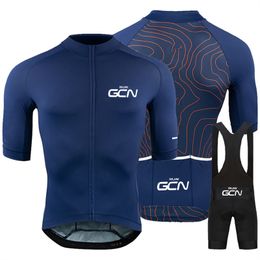 Set di maglie da ciclismo Raudax GCN Set di maglie da ciclismo Abbigliamento da ciclismo da uomo Camicie da bici da strada Completo Pantaloncini con bretelle da bicicletta Abbigliamento MTB Maillot Culotte 230925