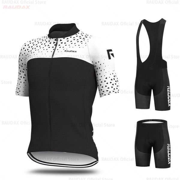 Conjuntos de Jersey de Ciclismo Raudax conjunto para hombre equipo de EE. UU. Ropa MTB Bib Shorts Bike Jerseys triatlón Ropa Ciclismo 230603