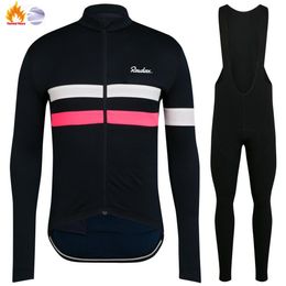 Cycling Jersey stelt Raudax Winter Cycling Jersey Warm Jacket Men Bicycle Clothing MTB Cycling Pants Set Ropa Ciclismo Triathlon Cycling Kit 230815