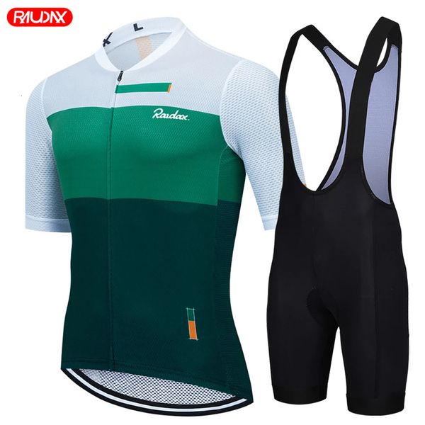 Ensembles maillot de cyclisme Ensemble De maillot De vélo De route vêtements De cyclisme pour hommes vêtements d'équipe vtt d'été à manches courtes uniforme Triathlon Skinsuit Ropa De Hombre 231120