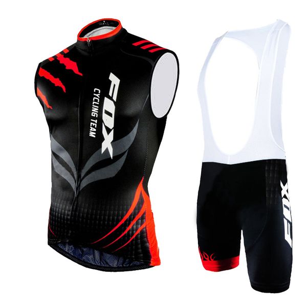 Ensembles de maillots de cyclisme sans manches vêtements de cyclisme route d'été maillot de vélo de montagne équipement d'équipe hommes vêtements de vélo maillot cyclisme 230801