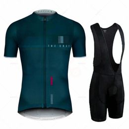 Wielertrui Sets Zomer Heren Jerseys Set Spanje Team Fietskleding Sneldrogend Korte Mouw Triathlon Ropa De Ciclismo Hombre 231128