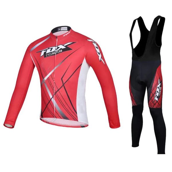 Sets de camiseta de ciclismo para hombre Manga de manga larga MTB Ropa de bicicleta TENUE VELO HOMME Ciclo Ciclo de pantalón Kit de uniforme de ciclo 221201 Drop de oTrbg