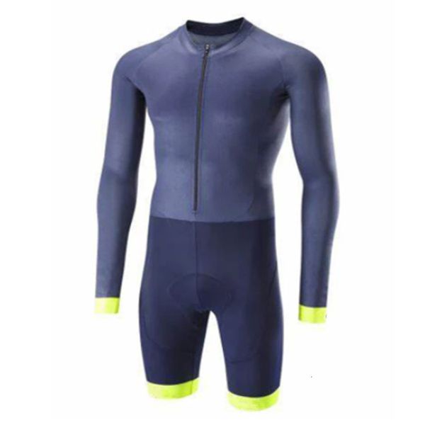 Maillot de cyclisme définit les dernières combinaisons de triathlon pour hommes Maillots Pro Team Vêtements de vélo avec fermeture à glissière à manches longues Combinaison Drysuitst 230614