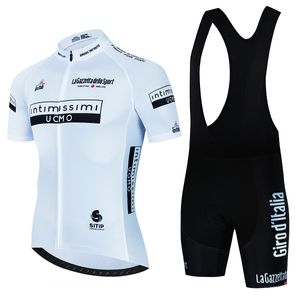 Wielertrui Sets Tour de Italië Pro Fiets Team Korte Mouw Maillot Ciclismo Heren Kits Zomer ademende Kleding 230712