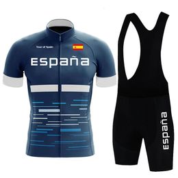 Cycling Jersey Sets Tour de España Jersey Jersey Cycling Men Jerseys de bicicleta de montaña Camisetas de ciclo de verano Resumen de bicicleta de montaña 230815