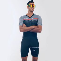 Zestawy koszulek rowerowych VVsportsdesigns Man Triathlon Skinsuit Stroje kąpielowe z krótkim rękawem Niestandardowe ubrania rowerowe Kombinezon Ropa Ciclismo Suit 230704