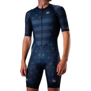 Cycling Jersey Sets Wattie Ink Triathlon Pria Boby Suit Bike Kit Tubuh Bersepeda Tri Set Celana Pendek Ropa Ciclismo Speed ​​Jumpsuit 230428