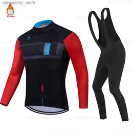 Wielrenshirtsets Winterwielerset 2023 Team Rudax Fece Fietskleding MTB Wielerbroek Set Ropa Ciclismo Triathlonpak Q231107