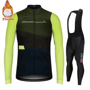 Maillot de cyclisme ensembles hiver équipe vêtements ensemble à manches longues thermique vélo veste pantalon costume bavoir vtt VTT 231127