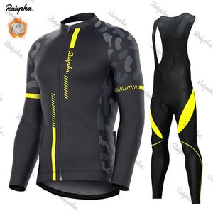 Ensembles de maillots de cyclisme ensemble polaire chaud d'hiver Mountian Racing Ropa Ciclismo résistant au froid 231127