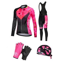 Conjuntos de jersey de ciclismo Conjunto de ropa de mujer Primavera otoño Ropa larga Ropa Deportiva Mujer BMX Traje MTB Bike Outfit Equipment Ciclismo Femininas 230801