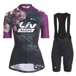 Cycling Jersey Sets vrouwen LIV Zomer Ademende MTB Bicycle Clothing Mountain Bike Wear Cleren Maillot Ropa Ciclismo 230505