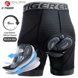 Cycling Jersey Sets X-Tiger Mens Cycling Underwear Shorts 5D Gedevecht Sport Riding Bike BicyC MTB Liner Shorts met anti-slip G GRIPS L48